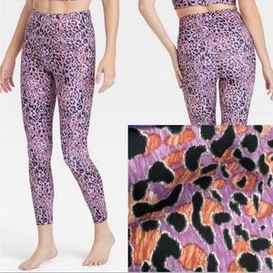 JoyLab Leopard Print High-Rise Printed Leggings Assorted Warms XS